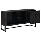 Mueble de TV con cajón con estante Negro 105 x 30 x 54 cm