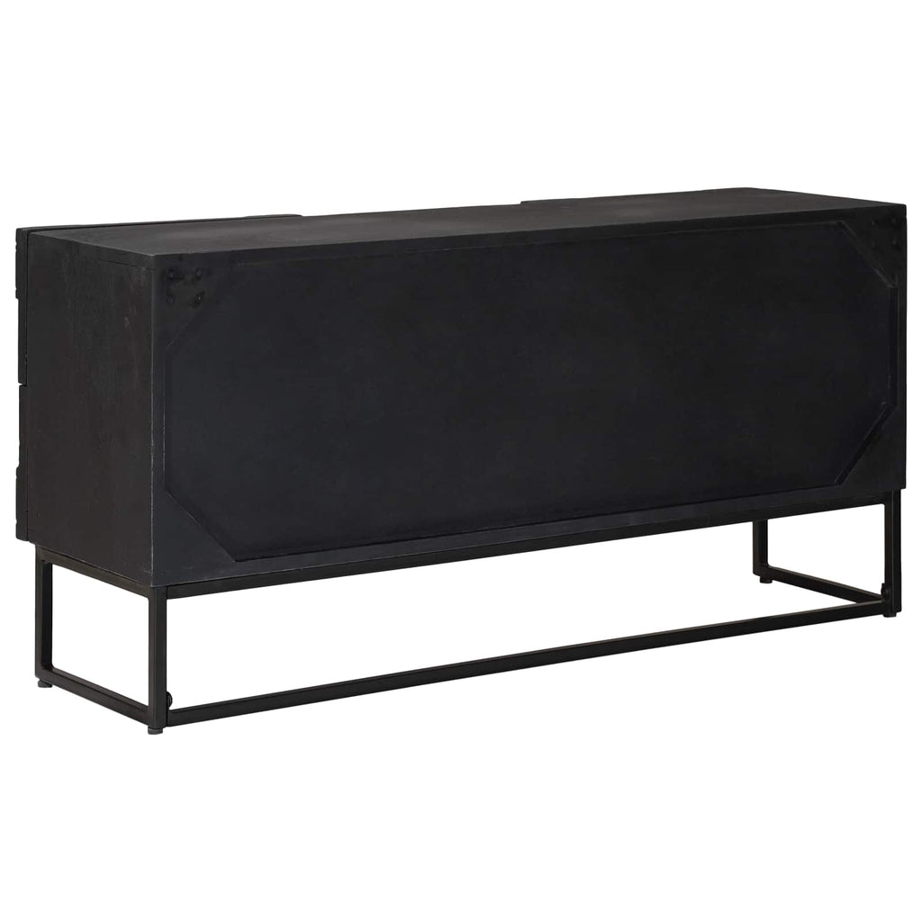Mueble de TV con cajón con estante Negro 105 x 30 x 54 cm