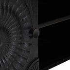Mueble de TV con estante con puerta Negro 105 x 30 x 35 cm