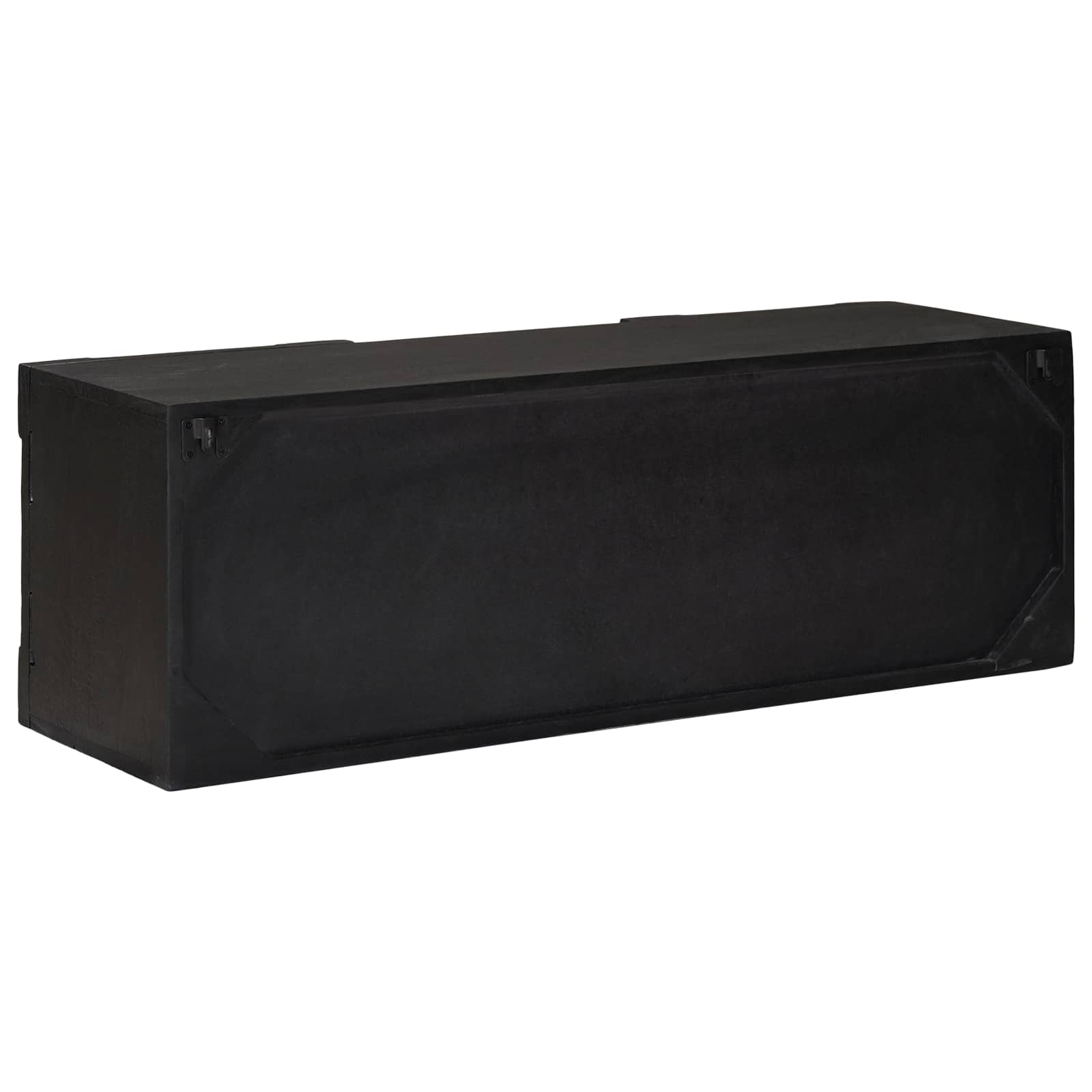 Mueble de TV con estante con puerta Negro 105 x 30 x 35 cm