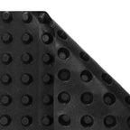 Hoja de Drenaje Acanalada 2 pcs Negro 0,5 x 20 m HDPE