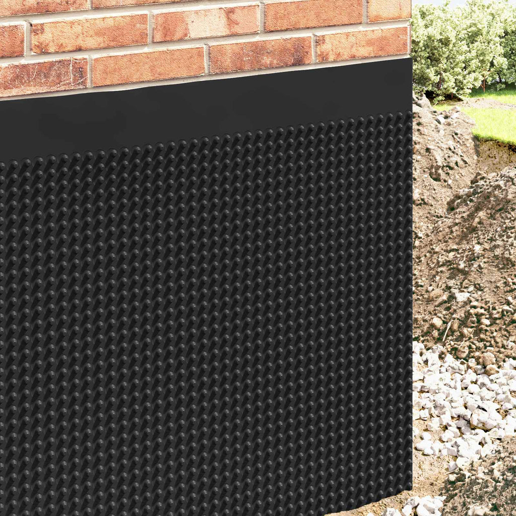 Hoja de Drenaje Acanalada 2 pcs Negro 0,5 x 20 m HDPE