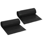 Hoja de Drenaje Acanalada 2 pcs Negro 0,5 x 20 m HDPE