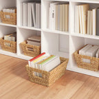 Cestas de Almacenamiento 2 pcs Natural 38 x 28 x 15 cm