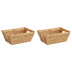 Cestas de Almacenamiento 2 pcs Natural 38 x 28 x 15 cm