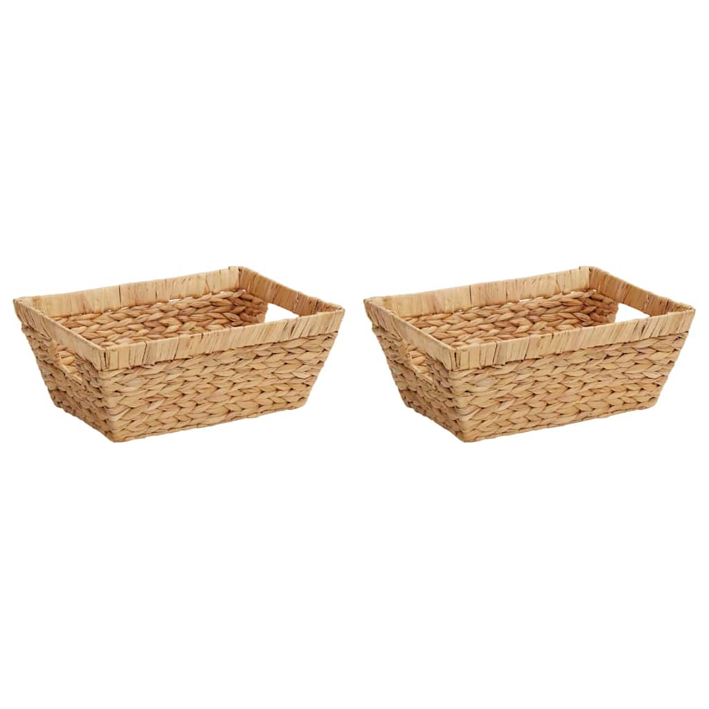 Cestas de Almacenamiento 2 pcs Natural 38 x 28 x 15 cm