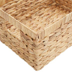 Cestas de Almacenamiento 3 pcs Natural Jacinto de agua
