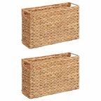 Cestas de Revistas 2 pcs Natural 39 x 14 x 25 cm