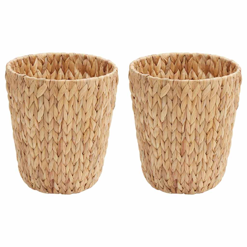 Papelera para Desechos 2 pcs Natural 26 x 26 x 29 cm