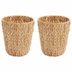 Papelera para Desechos 2 pcs Natural 26 x 26 x 29 cm