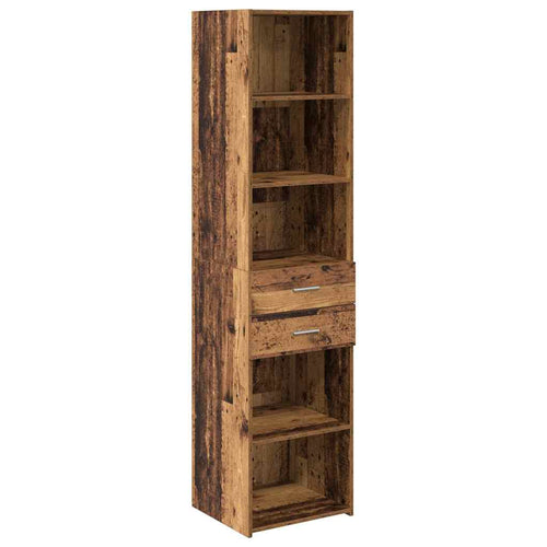 Old Wooden Pantry 45 x 42.5 x 185 cm Plywood