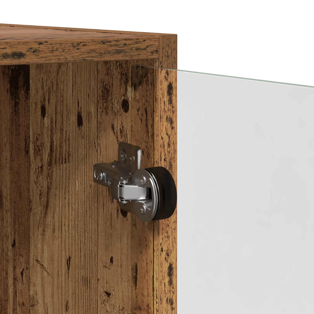 Alacena 2 pcs Madera Vieja 68 x 37 x 142 cm