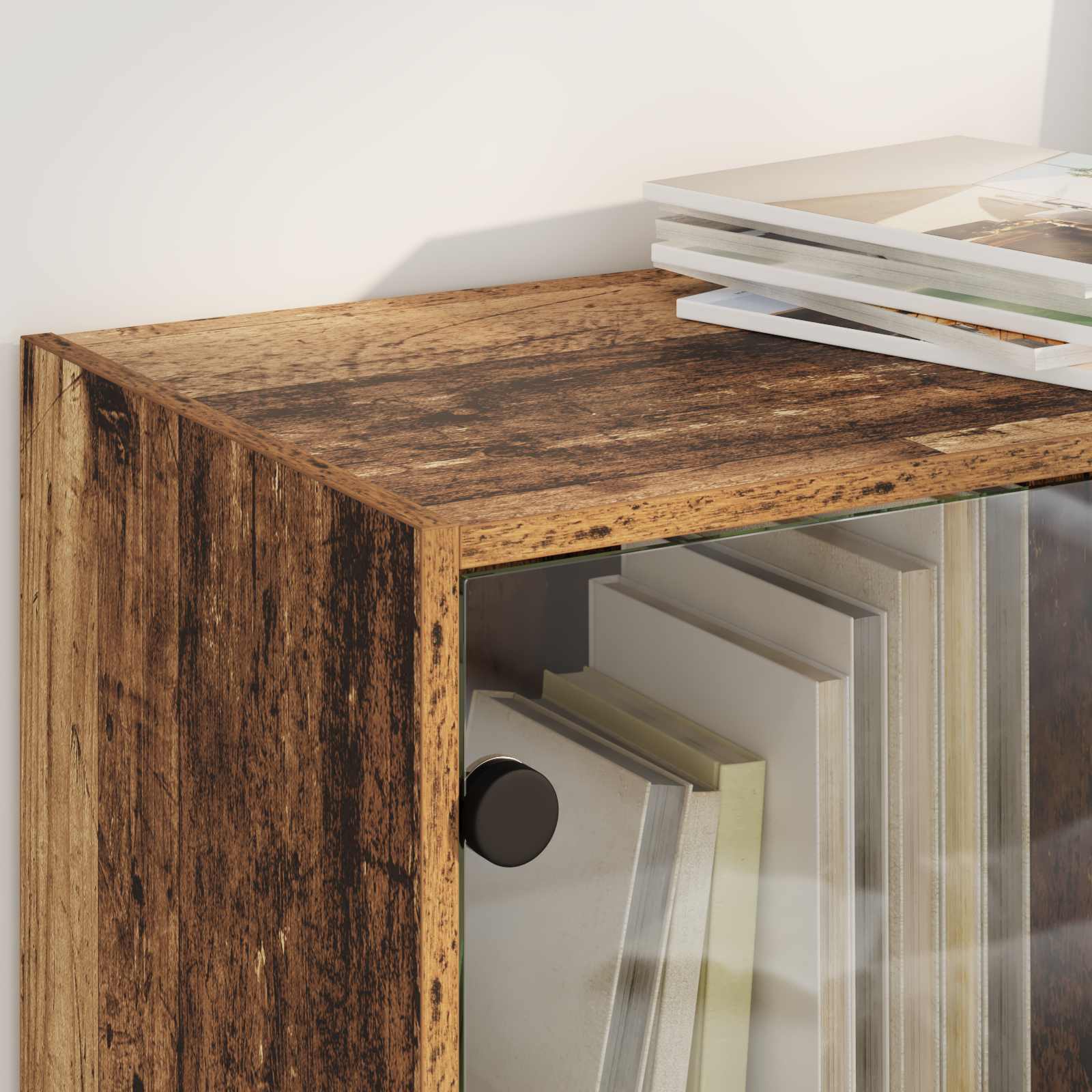 Alacena 2 pcs Madera Vieja 68 x 37 x 142 cm
