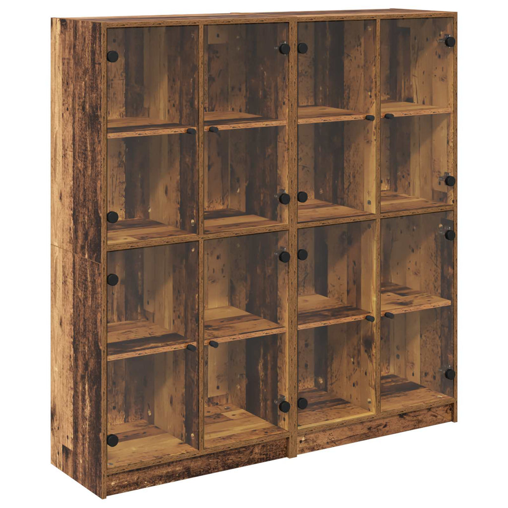 Alacena 2 pcs Madera Vieja 68 x 37 x 142 cm