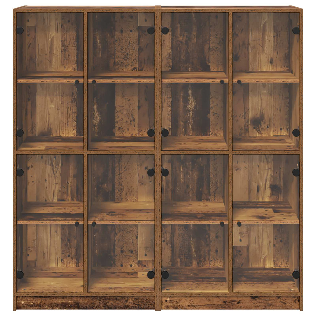 Alacena 2 pcs Madera Vieja 68 x 37 x 142 cm