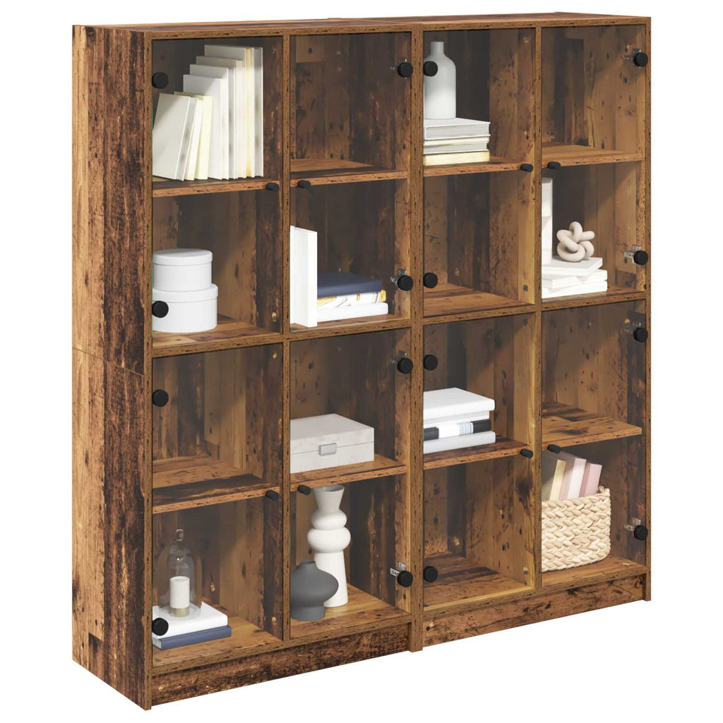Alacena 2 pcs Madera Vieja 68 x 37 x 142 cm