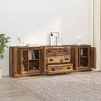 Tableros Lateral 3 pcs Madera envejecida 210 x 35,5 x 67,5 cm