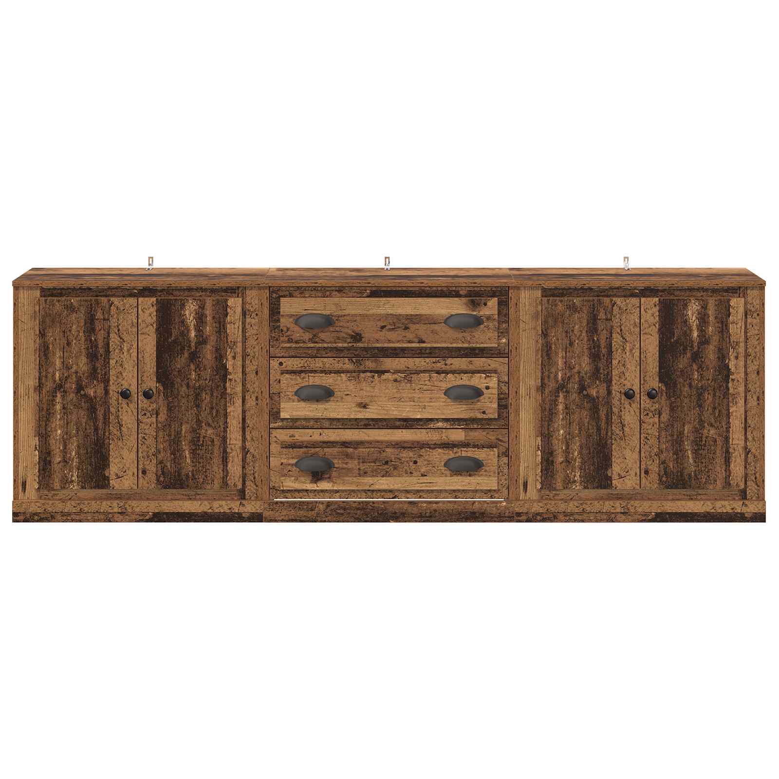 Tableros Lateral 3 pcs Madera envejecida 210 x 35,5 x 67,5 cm