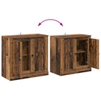 Tableros Lateral 3 pcs Madera envejecida 210 x 35,5 x 67,5 cm