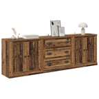 Tableros Lateral 3 pcs Madera envejecida 210 x 35,5 x 67,5 cm