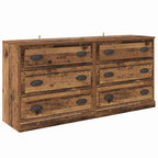Tableros Lateral 2 pcs Madera Vieja 70 x 35,5 x 67,5 cm