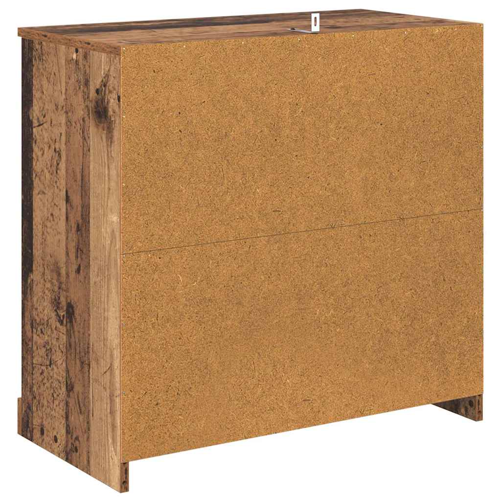 Tableros Lateral 2 pcs Madera Vieja 70 x 35,5 x 67,5 cm
