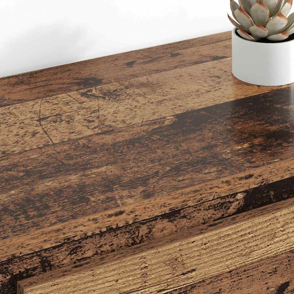 Tableros Lateral 2 pcs Madera Vieja 70 x 35,5 x 67,5 cm