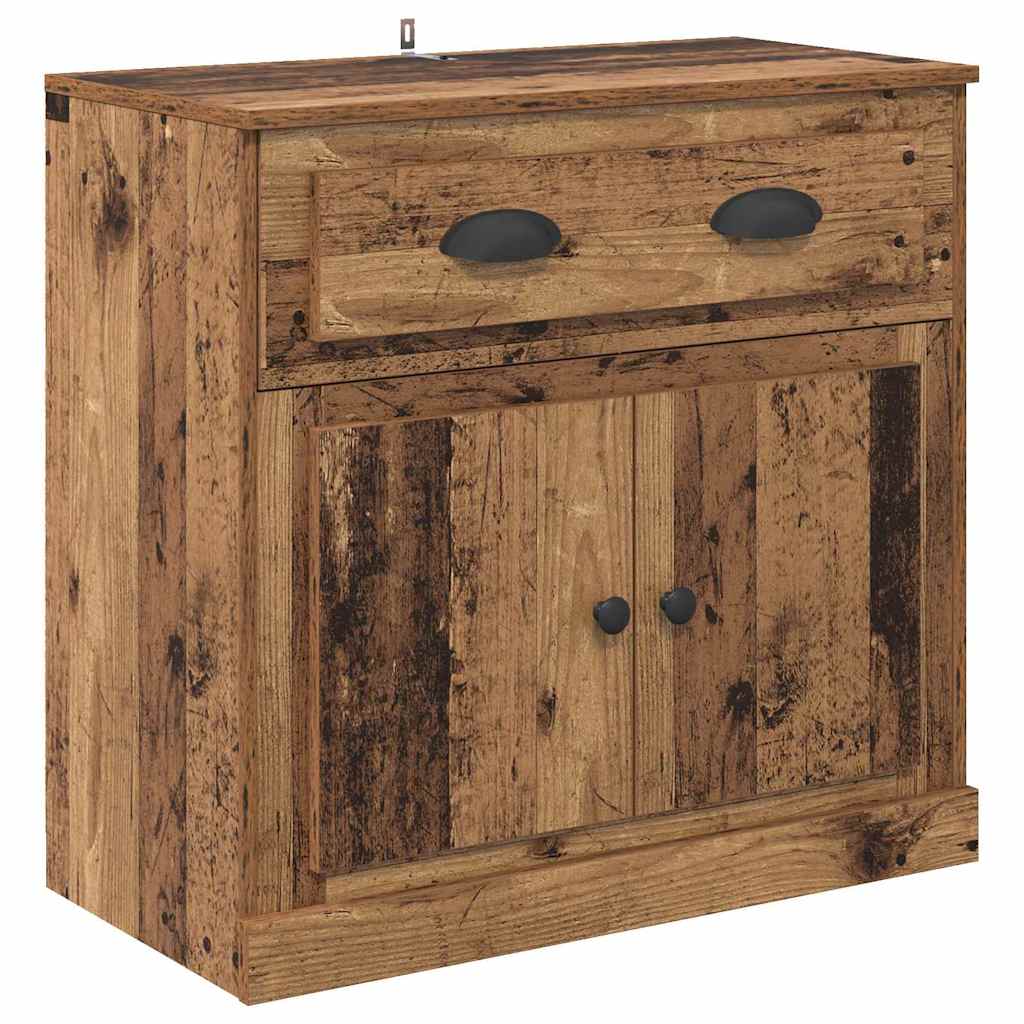 Tableros Lateral 2 pcs Madera Vieja 70 x 35,5 x 67,5 cm