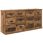 Tableros Lateral 2 pcs Madera Vieja 70 x 35,5 x 67,5 cm