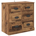 Tableros Lateral 2 pcs Madera Vieja 70 x 35,5 x 67,5 cm