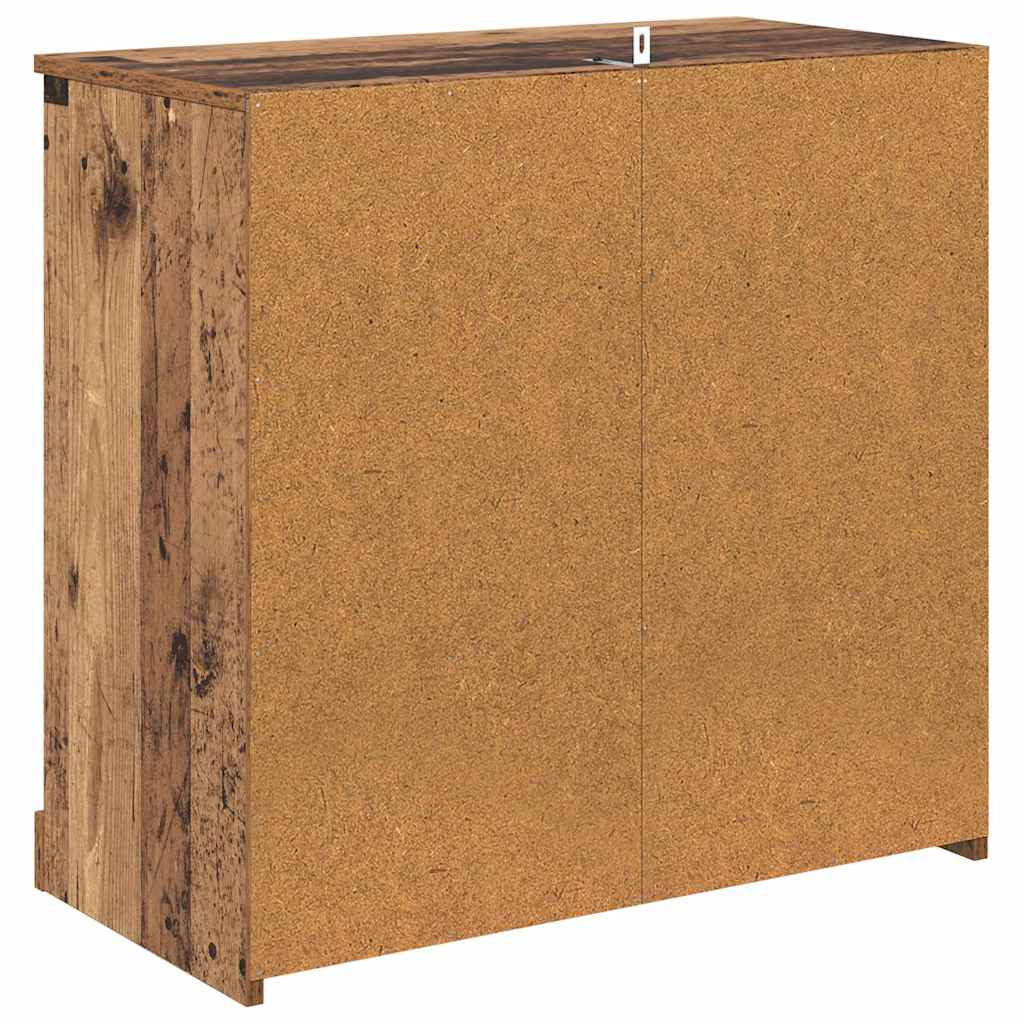 Tableros Lateral 2 pcs Madera Vieja 70 x 35,5 x 67,5 cm