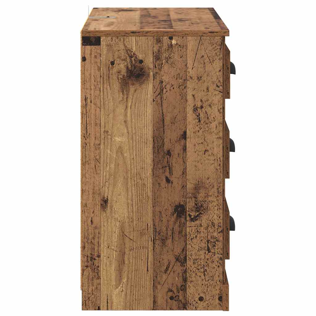 Tableros Lateral 2 pcs Madera Vieja 70 x 35,5 x 67,5 cm