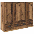 Aparador alto 3 pcs Madera envejecida Madera de ingeniería