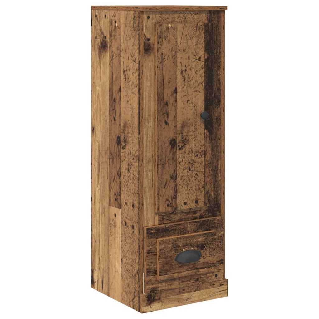 Aparador alto 3 pcs Madera envejecida Madera de ingeniería