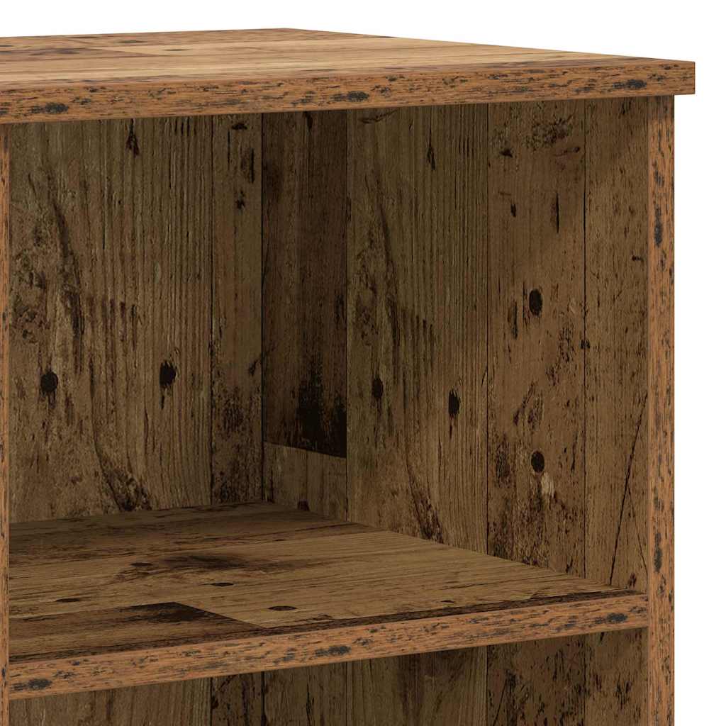 Aparador alto 3 pcs Madera envejecida Madera de ingeniería