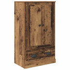 Aparador alto 3 pcs Madera envejecida Madera de ingeniería