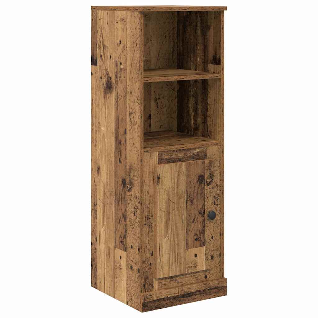 Aparador alto 3 pcs Madera envejecida Madera de ingeniería