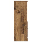 Aparador alto 3 pcs Madera envejecida Madera de ingeniería
