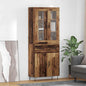 Aparador alto con cajón Madera envejecida 69,5 x 34 x 90 cm