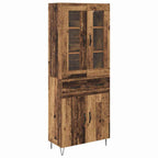 Aparador alto con cajón Madera envejecida 69,5 x 34 x 90 cm