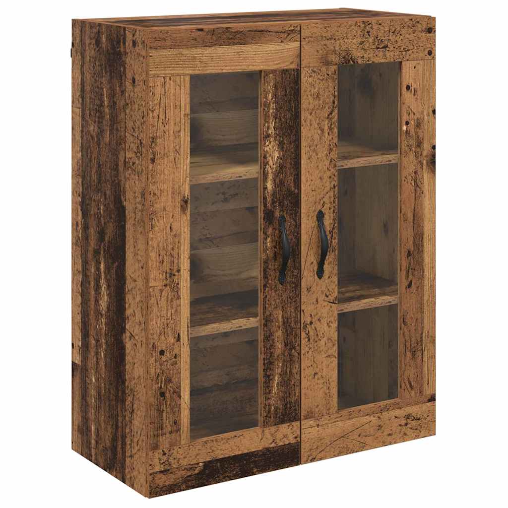 Aparador alto con cajón Madera envejecida 69,5 x 34 x 90 cm