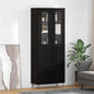 Aparador alto con cajón Madera envejecida 69,5 x 34 x 90 cm