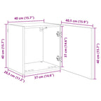 Unidad de Pared para TV 5 pcs Madera envejecida