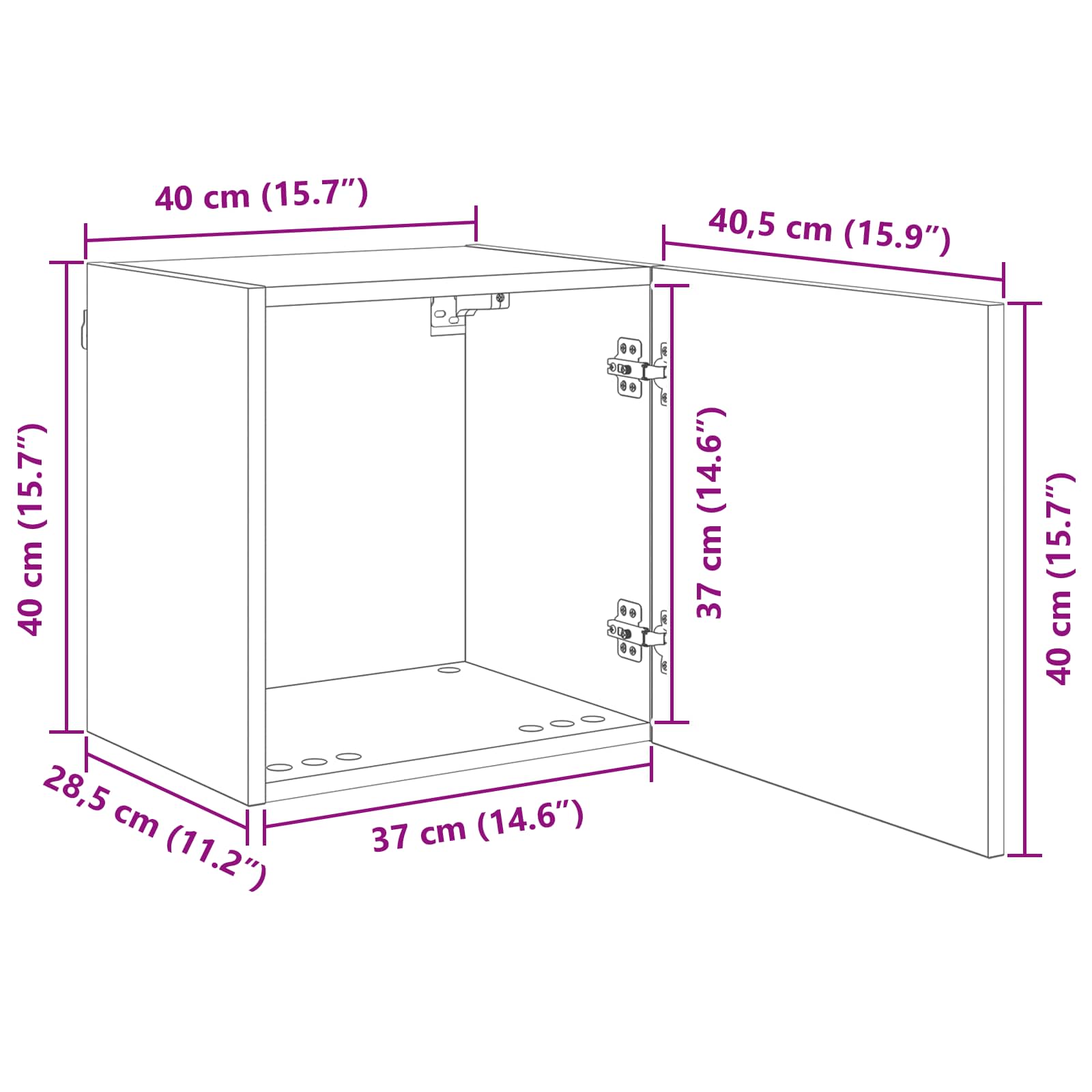 Unidad de Pared para TV 5 pcs Madera envejecida