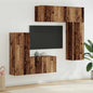 5-Piece TV Wall Unit Reclaimed Wood