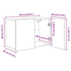 Unidad de Pared para TV 5 pcs Madera envejecida