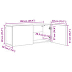 Unidad de Pared para TV 5 pcs Madera envejecida
