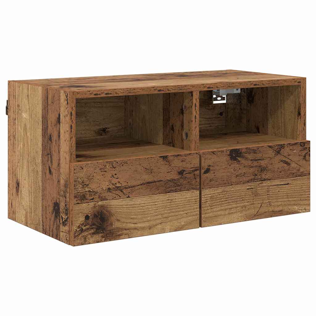Unidades de pared para TV 4 pcs Madera Vieja