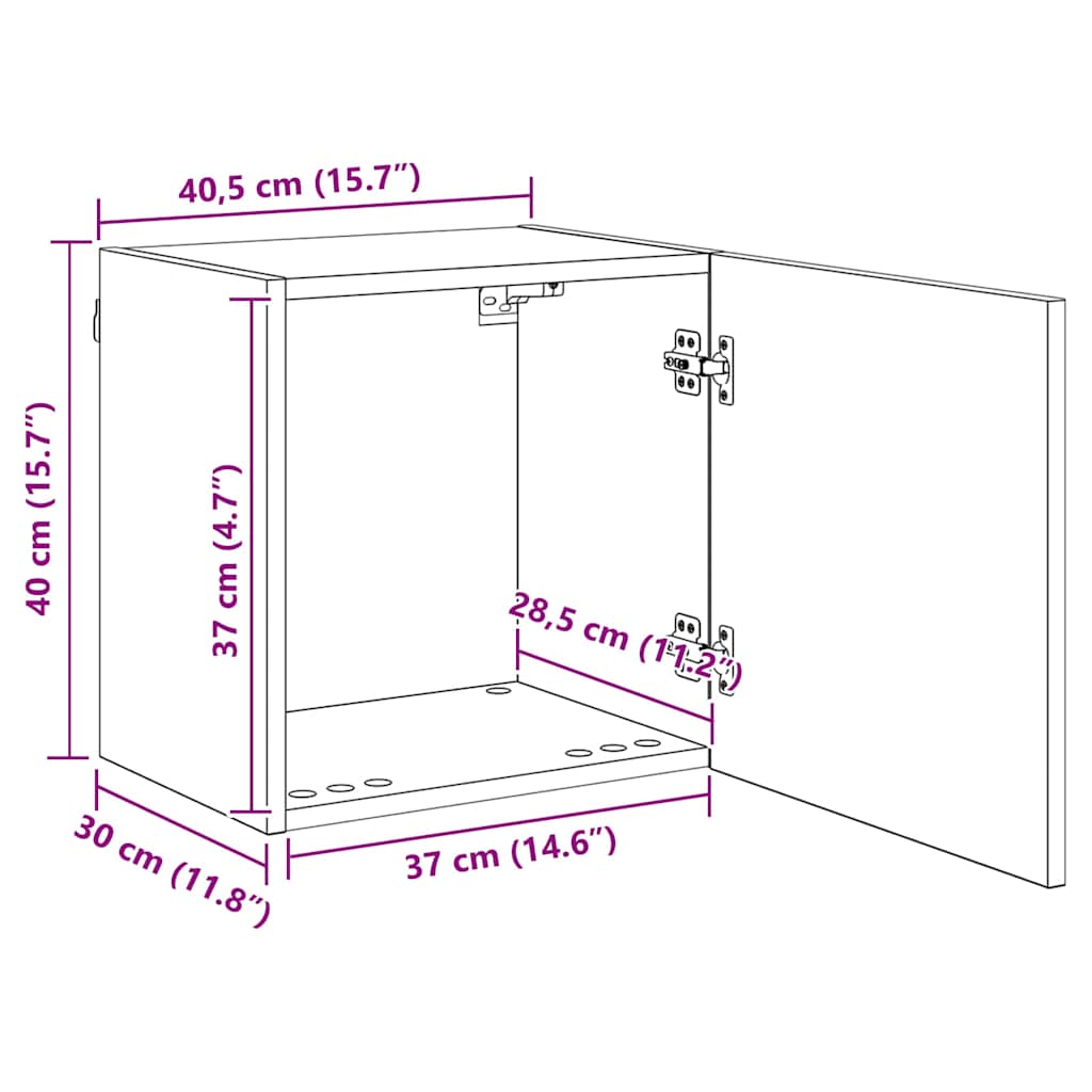 Unidades de pared para TV 4 pcs Madera Vieja