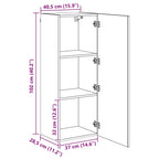 Unidades de pared para TV 4 pcs Madera Vieja